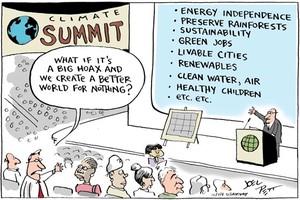 Climate Summit Cartoon