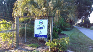 CARES recognition sign posted at Seeds of Love