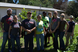 USF Students Learn to Harvest in New Port Richey Gardens