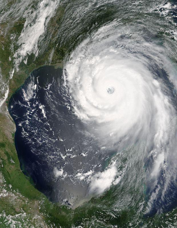 Hurricane in the Gulf of Mexico