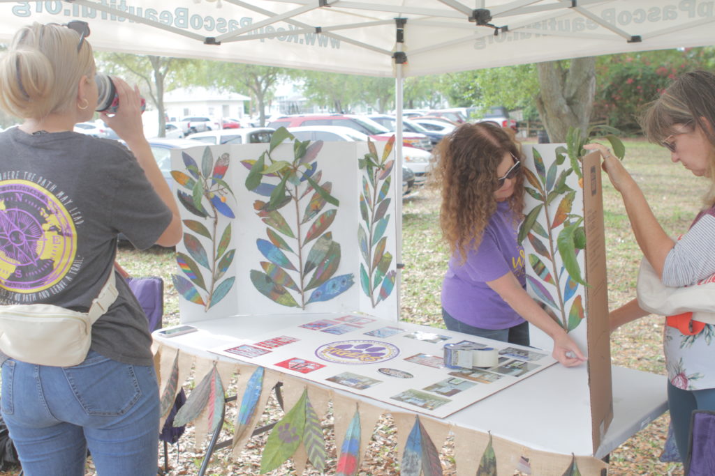Loquat art at the Florida Loquat Festival