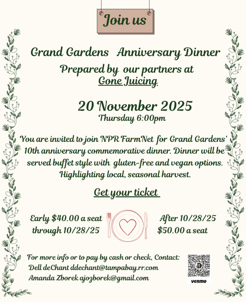Grand Gardens Anniversary Dinner prepared by Gone Juicing